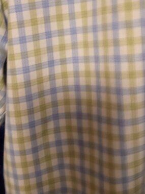 David Donahue Dress Shirt Men stripes 16.5 34/35 cotton long sleeves